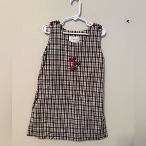 Strasburg Christmas Plaid Jumper Dress